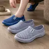 Zuecos sin cordones para hombre, Sandalias de verano transpirables antideslizantes de punta cerrada, Zapatos casuales para exteriores, de trabajo, para el agua, al por mayor