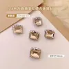 Decoraciones de Uñas de Moda con Acabado Rosa Seco con Pedrería, Pedrería para Uñas con Forma de Corazón y Cubo Brillantes de Otoño e Invierno al por Mayor