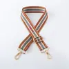 Correa de bolso versátil de lona de nailon colorida y ensanchada para mujer, accesorio de correa ancha para el hombro, adecuada para llevar al hombro o cruzada, reemplazable y ajustable