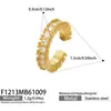 Pendiente de Clip para Oreja de Acero Inoxidable Plateado Oro 18K, Geométrico Minimalista Forma de C Incrustado con Circonita, Joyería de Estilo Versátil de Lujo Ligero, Sin Perforación