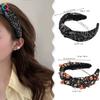 Diadema de Halloween transfronteriza Qiyue, diadema de perlas de diamantes, horquilla de calavera alta para mujer, accesorios para el cabello de cueva de gran sentido, venta al por mayor