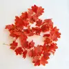 Guirnalda de Hojas de Arce Artificial Decoraciones de Otoño Halloween Plantas Artificiales Verdes Decoraciones del Festival de la Cosecha de Amazon Suministro Exclusivo Transfronterizo