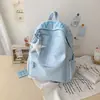 Mochila con Filtro de Luz Suave de Sal Marina, Atmósfera para Estudiantes de Secundaria y Preparatoria, Estética y Versátil para la Escuela y Viajes
