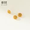 Pulseras de cuentas de platino 925 chapado en oro con forma de platillo volante hueco, material de cuerda para pulseras DIY hechas a mano con cuentas sueltas Seiko de 6 mm, accesorios Q1026