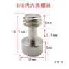 En Stock Tornillo de Cámara de 1/4 de Pulgada, Tornillo Hexagonal de Placa de Liberación Rápida para Cabezal de Trípode, Acero Inoxidable 303