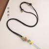 Cuerda de mano de doble nudo original Yi Jiang, resistente al desgaste, ajustable, para colgar colgante de jade, cuerda para collar con cuerda