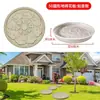 Molde para Baldosas de Cemento Piso Patio Exterior Piedra para Caminar Jardín Césped Piedra para Caminar Huerto Pavimento para Pies Modelo Decorativo