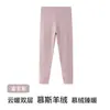 Pantalones cálidos de invierno para niños 26 nuevo estilo pantalones de otoño para niñas pantalones de algodón de doble capa engrosados clase A pantalones de capa base de lana para niños