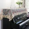 Funda para Piano, Media Funda de Lujo Ligero de Gama Alta, Funda para Piano de Encaje Estilo Europeo, Funda para Piano Eléctrico, Mantel a Prueba de Polvo, Tela de Cubierta Completa