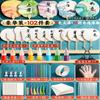 Kit de Abanico de Laca DIY Juego Completo de Materiales para Abanico de Laca para Hacer Regalos del Día del Niño Juego de Abanico de Laca 1