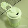 Copo de aço inoxidável ins portátil tubo de sucção de silicone copo boca de beber conveniente Internet Celebrity Thermos Cup Creative Water Cup Coffee Cup