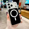 Nueva Funda para Teléfono Móvil iPhone 15/17 Pro Oficial Magnética de Succión Acrílica para Apple 17 Promax con Agujeros Grandes, Modelo Popular 16