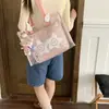 Bolso Transparente de Moda para Mujer 2026 Nuevo Verano Casual Bolso de Gelatina para Playa Bolso de Hombro Sencillo para el Trabajo Bolso Tote