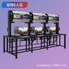 Mesa E-Sports Hotel Café Internet Escritorio Integrado de Doble Capa con Cerradura Antirrobo Módulo de Refrigeración Refrigerado por Aire Gabinete de Computadora Mesa y Silla