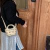 Bolsa Infantil Cartoon Ursinho Fofo Tendência Cool Retrô Portátil Cesta Pequena PU Menina Mini Bolsa Transversal Pai e Filho