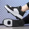 2025 Patines de Doble Rueda para Niños Zapatos de Rueda de Botón para Niñas Zapatos Deportivos Casuales Dropshipping Zapatos Heelys de Doble Rueda