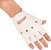 Guantes de Medio Dedo para Baile Estilo Coreano para Hombre Rendimiento Hip-Hop Club Nocturno Bar Guantes Personalizados de Medio Dedo para Motocicleta Estilo Verano