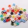 19mm Colorido Calado Pequeña Flor de Ciruelo Acrílico DIY Pulsera Hecha a Mano Collar Joyería con Cuentas Material Accesorios