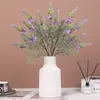 Venda Quente Comércio Exterior Artificial 5 Ramos Sálvia e Flor de Pena Artificial para Paisagismo Externo, Decoração de Casa e Casamento