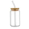 Taza Transparente de Vidrio de Borosilicato Alto, Taza para Refresco, Vaso de Agua para Niñas, Vaso Doméstico para Bebidas Frías de Jugo, Vaso de una Sola Capa con Popote