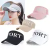 Nuevo sombrero de sol SPORT de ala abierta para verano, transpirable y protector solar, gorra versátil de moda para deportes al aire libre unisex