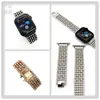 Adequado para Apple Apple Watch Relógio Estrela Cravejado de Diamantes com Cinco Fileiras de Diamante Corrente de Relógio iwatch Respirável