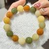 [Pulseira de Contas Redondas Bodhi] Pulseira Wenwan para brincar, masculina e feminina, redonda para o dedo, contas macias de Buda, rosário, pulseira Bodhi por atacado