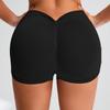 Calça Shorts de Yoga de Verão para Esportes Fitness, Sem Costura, Efeito Bumbum Peach, Alta Elasticidade, Absorvente de Suor, Feminina