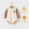 Ropa Jingqi para Bebés Recién Nacidos Derong Monos de Otoño e Invierno Monos para Bebés de Pocos Meses Ropa Cálida para Casa