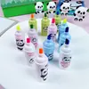 Resaltador de panda de dibujos animados con combinación de colores, estudiante, tres en uno, cabeza oblicua, bolígrafo para cuenta manual, marcador de color, bolígrafo de color para graffiti