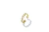 Anillo Dorado Estilo Coreano Diseño de Nicho Femenino Estilo Frío Anillo para Dedo de Comida Lujo Ligero Gama Alta Versátil Anillo Abierto de Flor