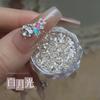 Popular on-line celebridade ouro adoração lantejoulas glitter feminino super brilhante destaque irregular patch misturado pó de diamante joias de unhas