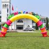 Arco inflable de dibujos animados ceremonia de apertura graduación de jardín de niños vacaciones modelo inflable actividad Puerta Arcoíris parque de atracciones Océano