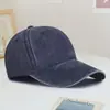 Chapéus Lavados Estilo Coreano para Uso Externo Venda por Atacado Personalizada Proteção Solar de Verão Chapéus Vintage Viseiras Bordadas