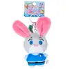 Juguete de Peluche Auténtico de Zootopia Coneja Judy Leopardo Oficial de Policía Nick Muñeca Pequeña Colgante para Bolso
