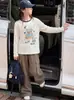 Conjunto de Ropa de Otoño para Niñas 2026 Nuevo Moda Top Elegante para Niñas Mayores y Pantalones Cargo Infantiles Conjunto de Dos Piezas para Otoño
