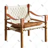 Cadeira de Lazer Vintage Preguiçosa de Madeira Maciça Cuidadosamente Selecionada, Modelo de Designer em Madeira de Freixo Branco, Sofá Individual, Cadeira Hank, Cadeira para Loja de Chá