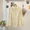 Colección Primavera 2026 Estilo Mori Girl Japonés Top Floral Holgado para Mujer Camisa de Manga Larga Venta al por Mayor