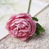 Una sola rama de fantasía niebla pequeña rosa de té flor artificial flor falsa hogar boda fotografía decoración flor arte floral