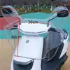 Cubierta para Parabrisas de Tablero, Cubierta Universal Impermeable y a Prueba de Polvo, Cubierta Transparente para Manillar de Vehículo Eléctrico, Cubierta a Prueba de Viento para el Control Central Frontal de Vehículo Eléctrico