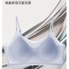 Sujetador de Cobertura Completa para Mujer, Transpirable, sin Aros, Anti-Caída, Cómodo, de Seda Helada, Push-Up Inalámbrico, Alta Elasticidad, Copas de Aire, Espalda Bella