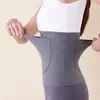 Protetor térmico de cintura DeRong para mulheres, cinto corset amigo da pele, respirável, alta elasticidade, modelador, cinto de cintura forrado com fleece, cós confortável e quente