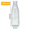 Botellas de Vidrio Transparentes para Yogur y Leche Fresca, Botellas Especiales para Bebidas de Pudín de Leche, Frascos Sellados, Botellas de Vino con Tapas, Resistentes a Altas Temperaturas