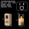 Lámpara de Velas con Carga Tipo-C Lámpara de Llama Oscilante Acrílica Vela Electrónica sin Humo Adornos para Festival Navideño