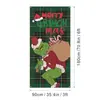 Amazon Transfronterizo Cubierta de Puerta Navideña Merrychristmas Elementos de Grinch Bandera Colgante Cortina de Puerta