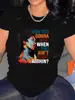 Camiseta Casual Feminina com Estampa Gráfica de Manga Curta - Aliexpress Transfronteiriço