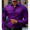 Camisa Casual Masculina Europeia e Americana AliExpress Amazon Primavera e Outono Nova Manga Longa Xadrez Estampa Digital 3D