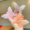 Horquilla con forma de mariposa de súper hada japonesa y coreana, elegante para mujer, con clip pequeño para sujetar la cabeza y pinza de tiburón.