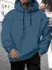 [Código Europeu Transfronteiriço] Manfinity Homme Homens Gráfico de Letra Bolso Canguru