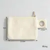 Cartera de monedas de gran capacidad Amazon hecha a mano DIY bolsa de lona 100% algodón color sólido cremallera engrosada bolsa de almacenamiento bolsa de mezclilla